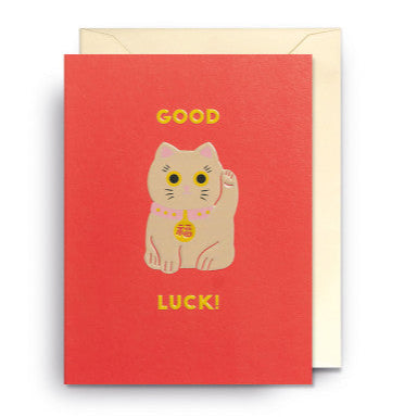 Mini Grußkarte - Good Luck