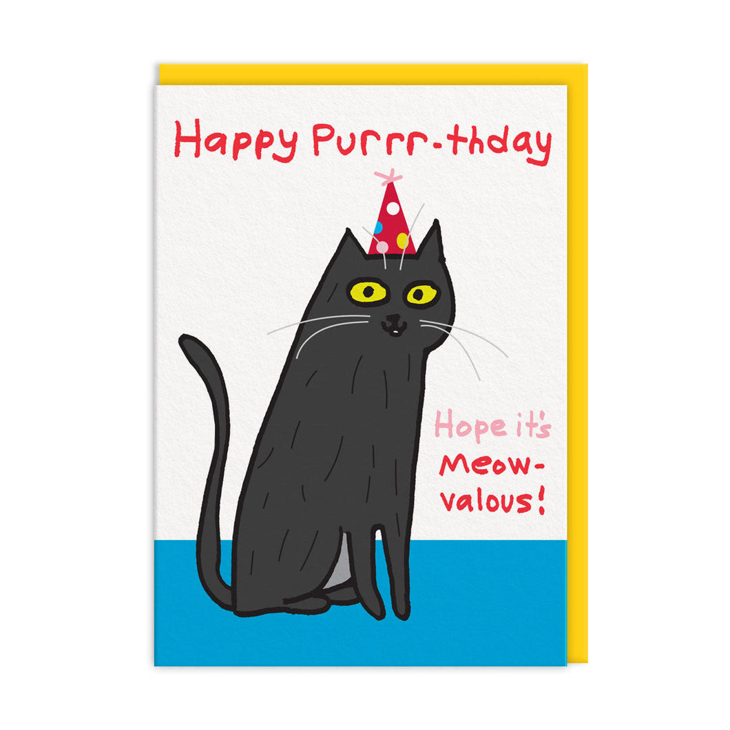 Grußkarte - Happy Purrrth-day