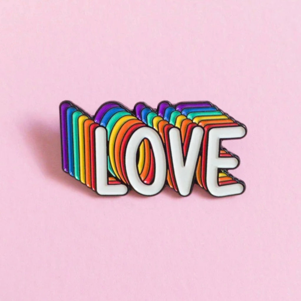 Rainbow Love Pin