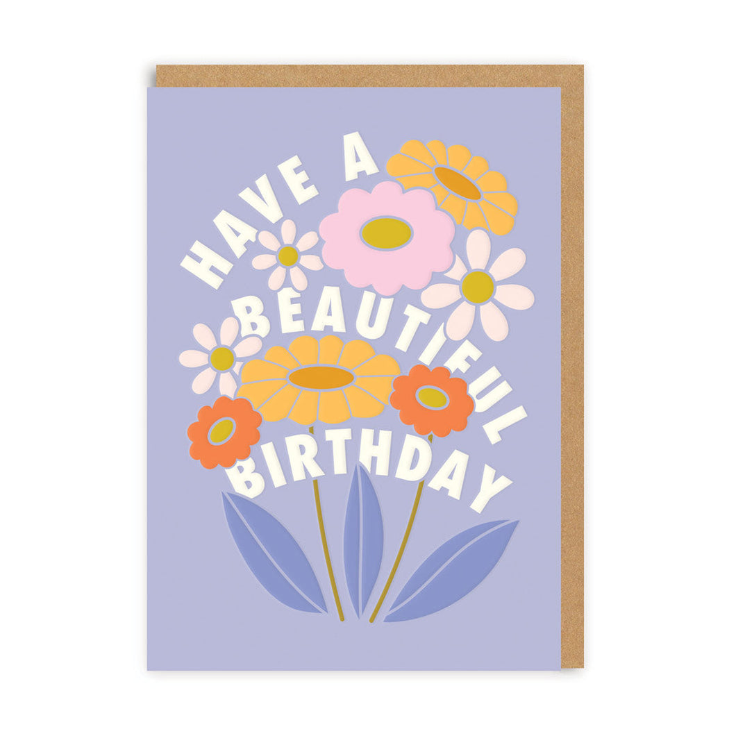 Grußkarte - Beautiful Birthday Flowers