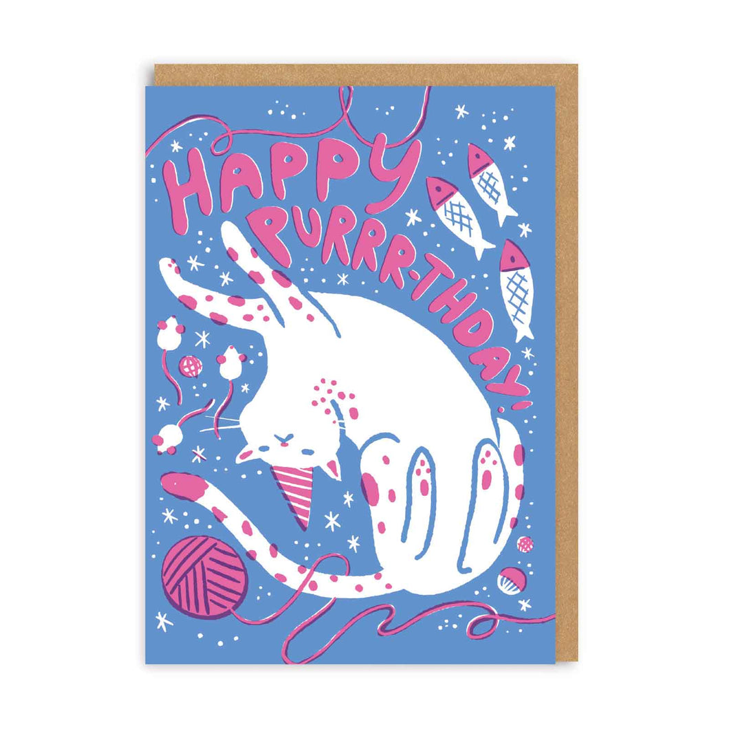 Grußkarte - Happy Purr-thday