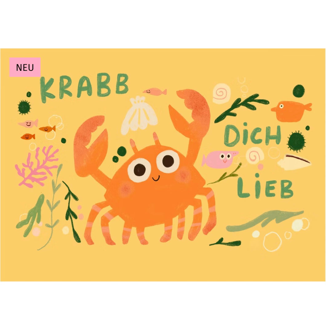 Postkarte - Krabb Dich Lieb