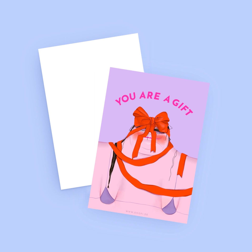 Postkarte - You are a Gift