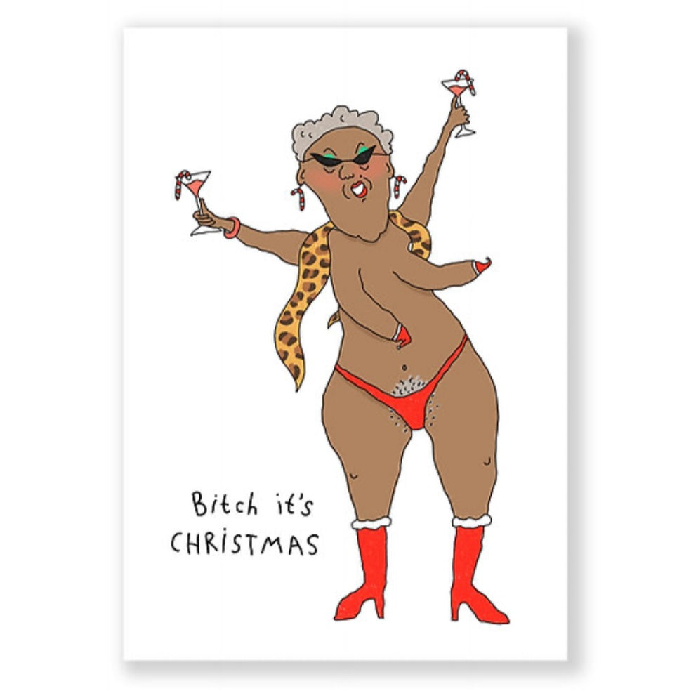 Grußkarte - Bitch It's Christmas