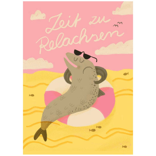 Postkarte - Zeit zu Relachsen
