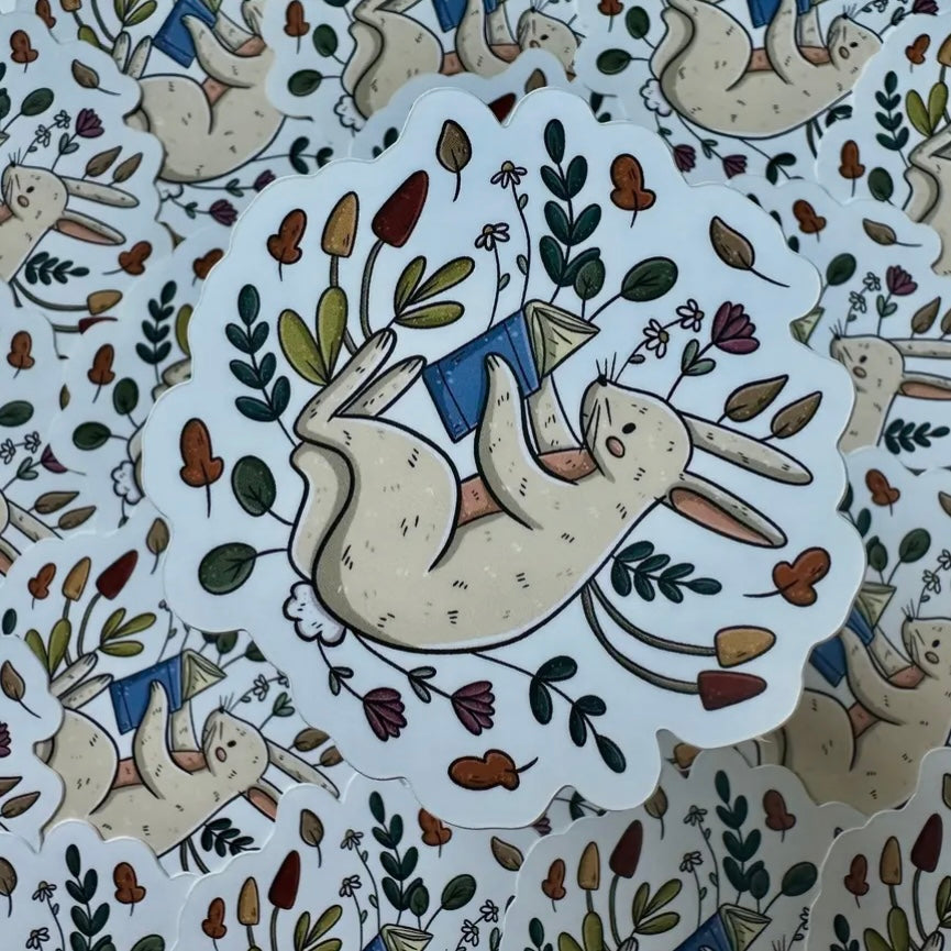 Aufkleber - Buchhase