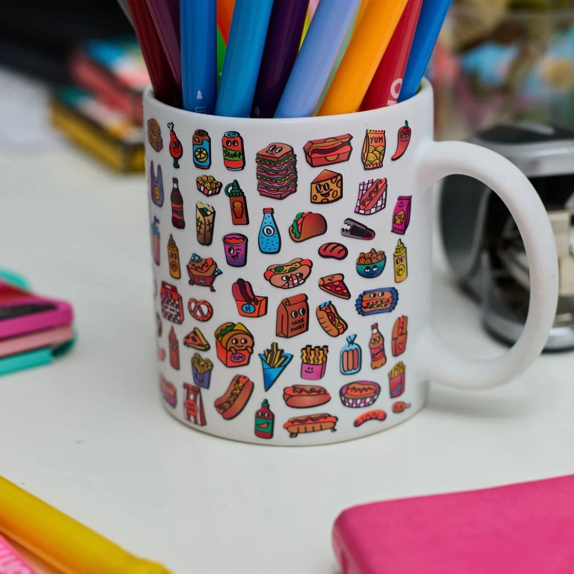 Stickerbogen - Hot Dog Shop
