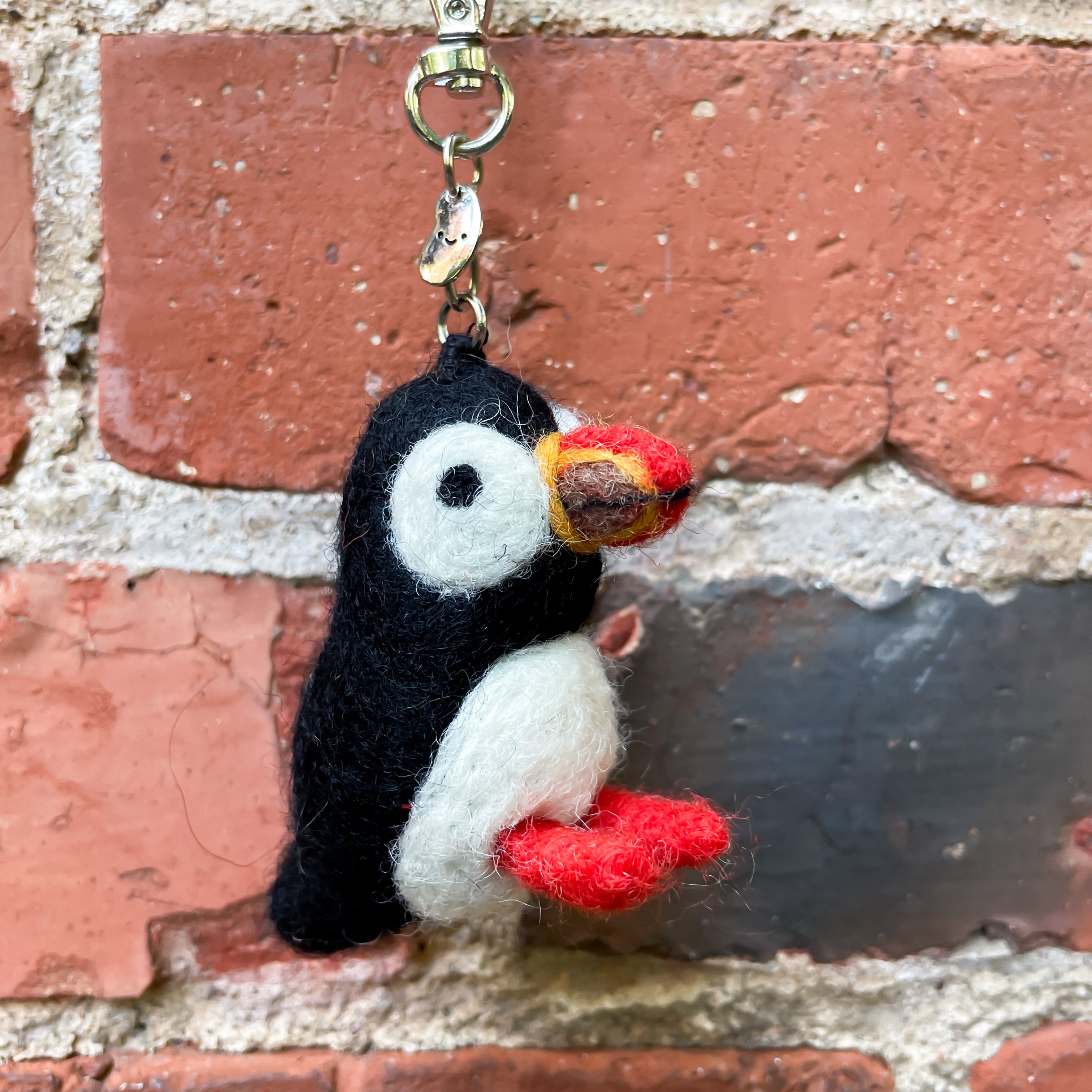 Schlüsselanhänger aus Filz - Puffin