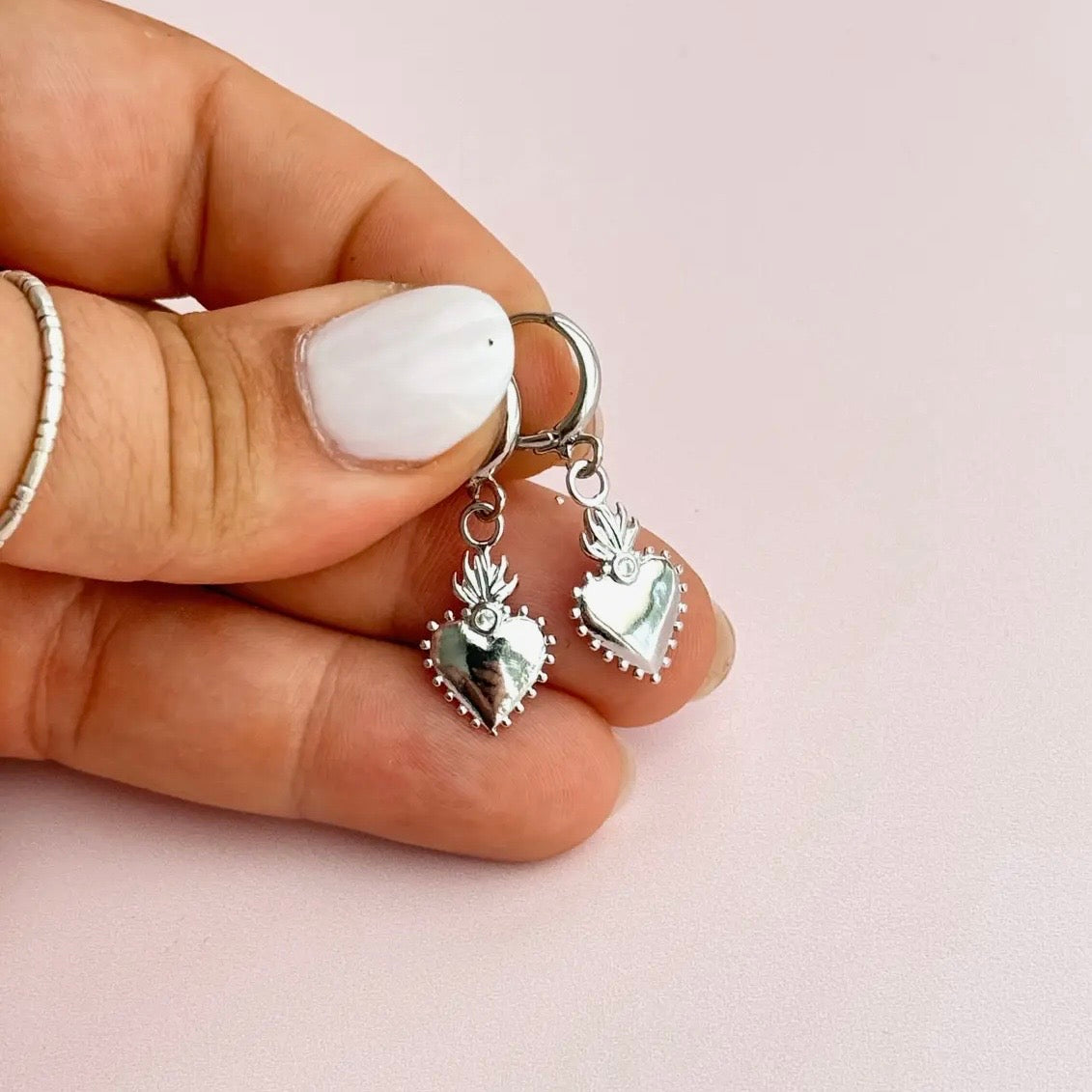 Ohrringe - Aphrodite Sacred Heart (Gold/Silber)