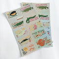 Stickerbogen - Glitzer Fische 2