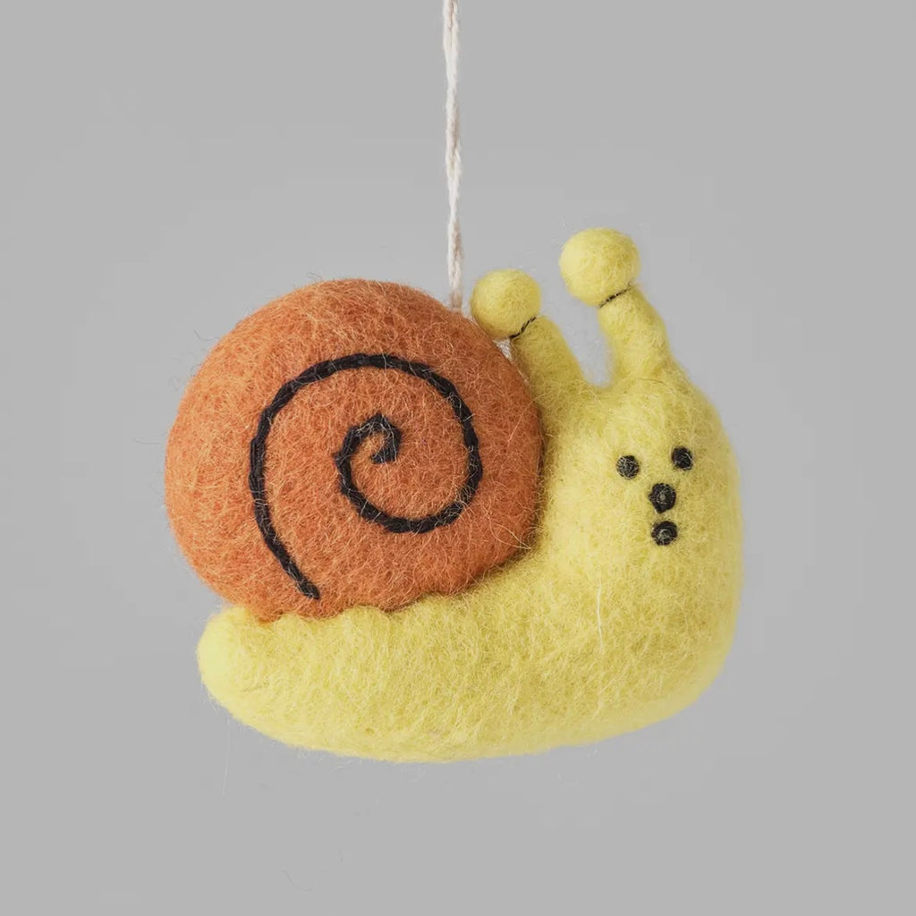 Anhänger aus Filz - Schnecke