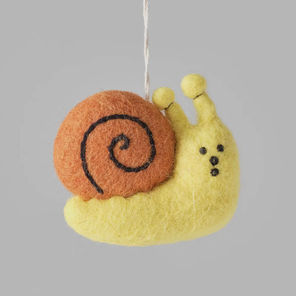 Anhänger aus Filz - Schnecke