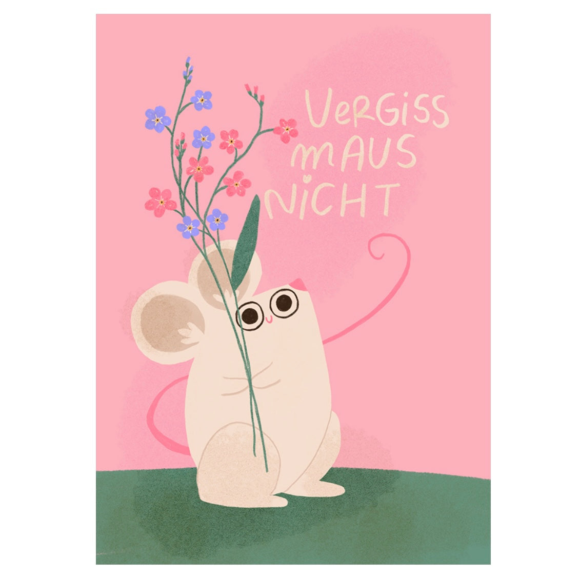 Postkarte - Vergiss Maus Nicht