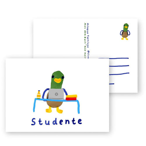 Postkarte - Studente