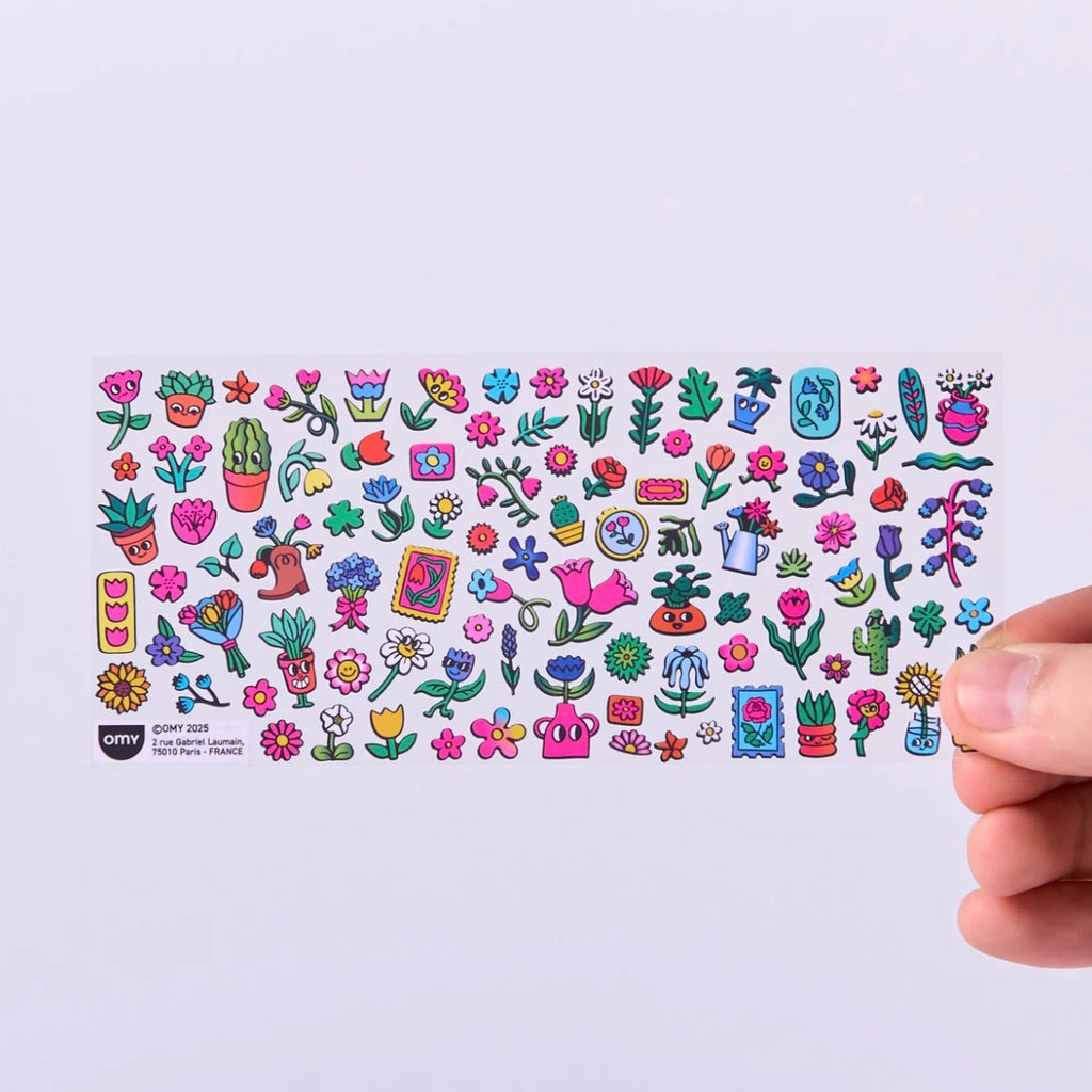 Stickerbogen - Flower Shop
