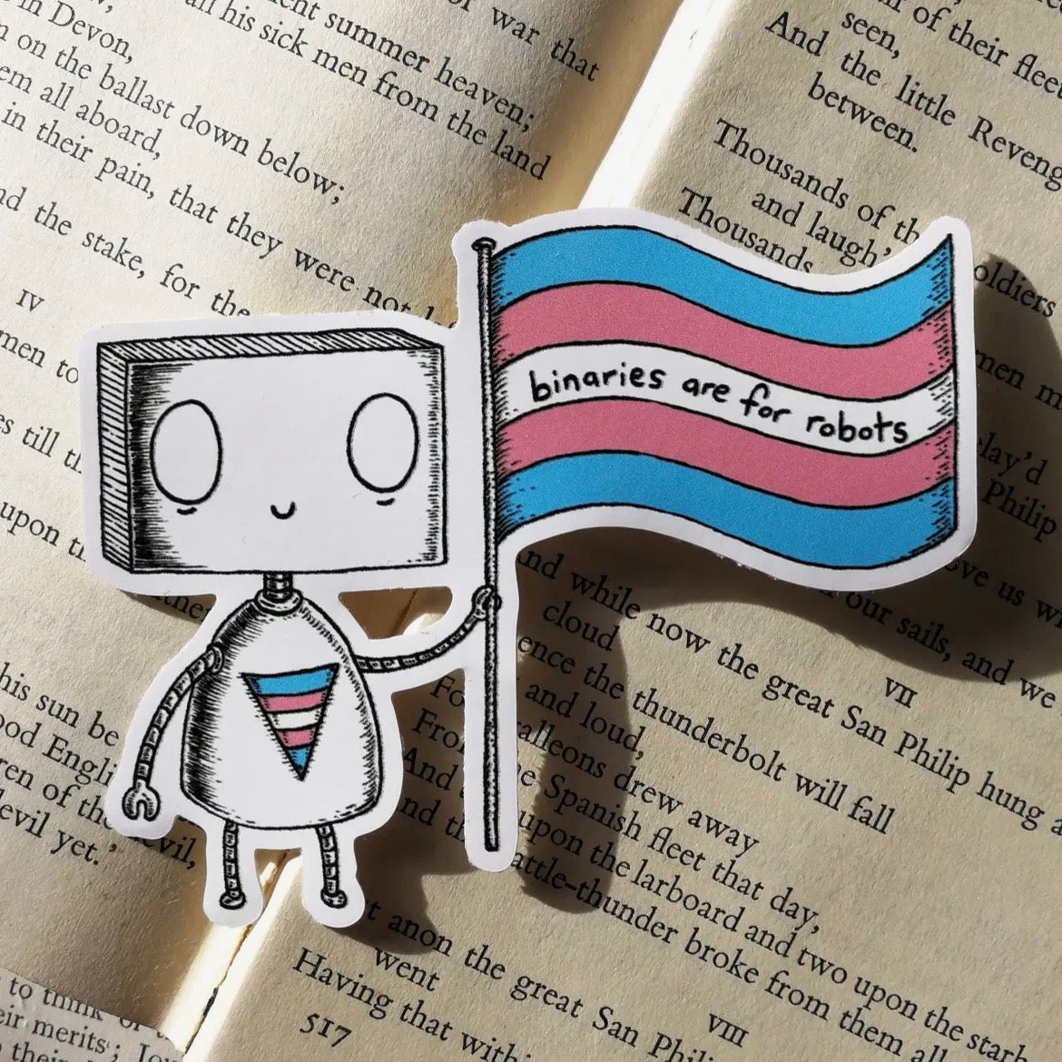 Sticker - Binaries Are For Robots
