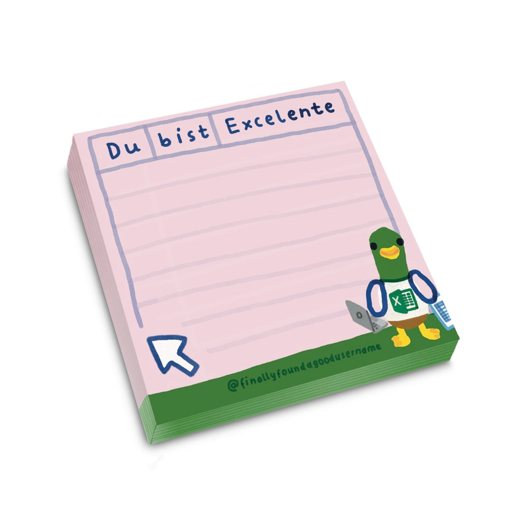 Notizblock - Du bist Excelente