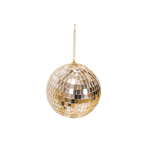 Aufhänger - Discokugel Gold