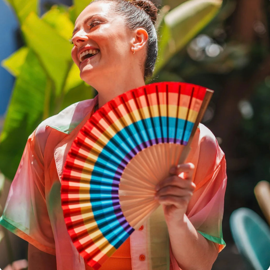 Fächer - Regenbogen