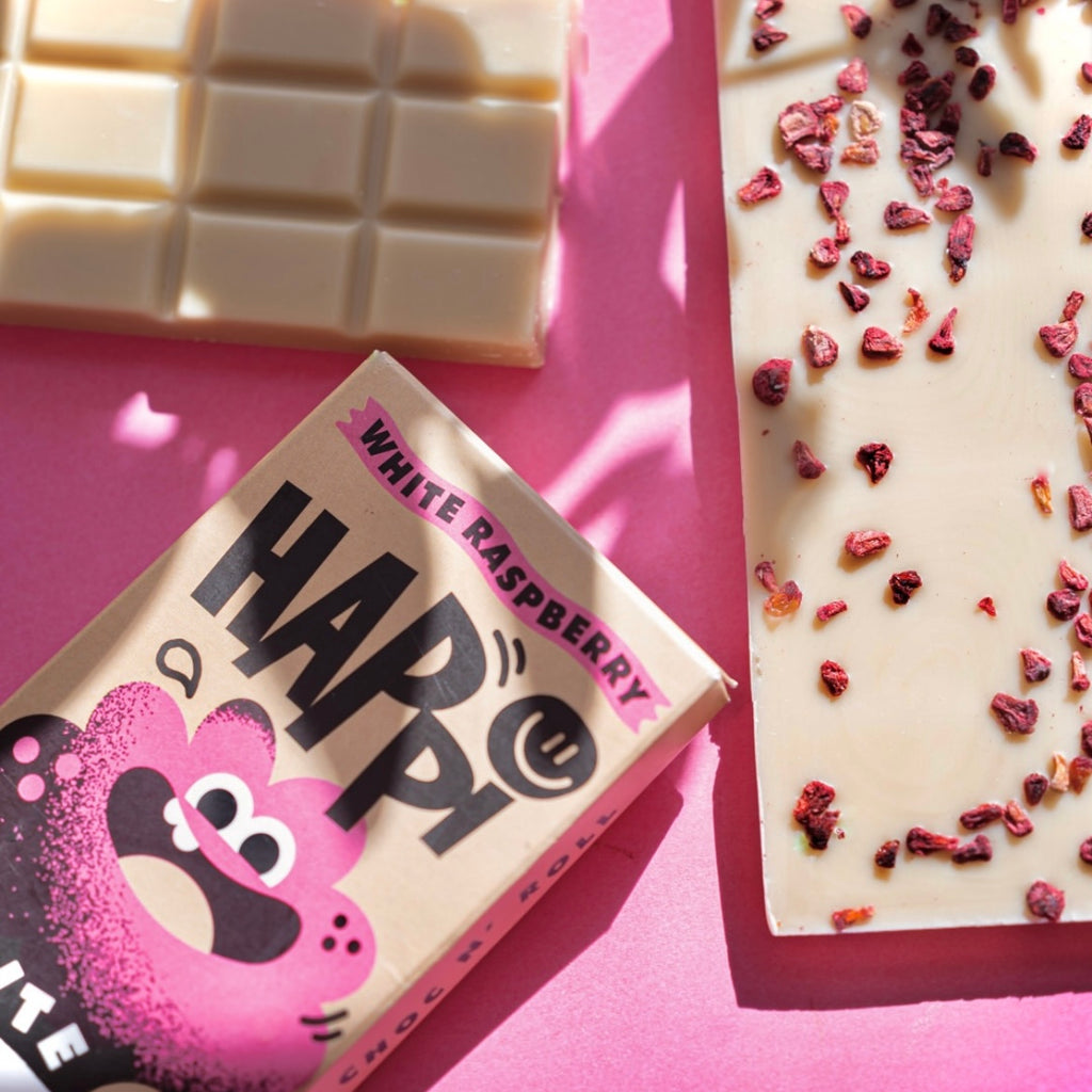 Happi Chocolate - White Raspberry