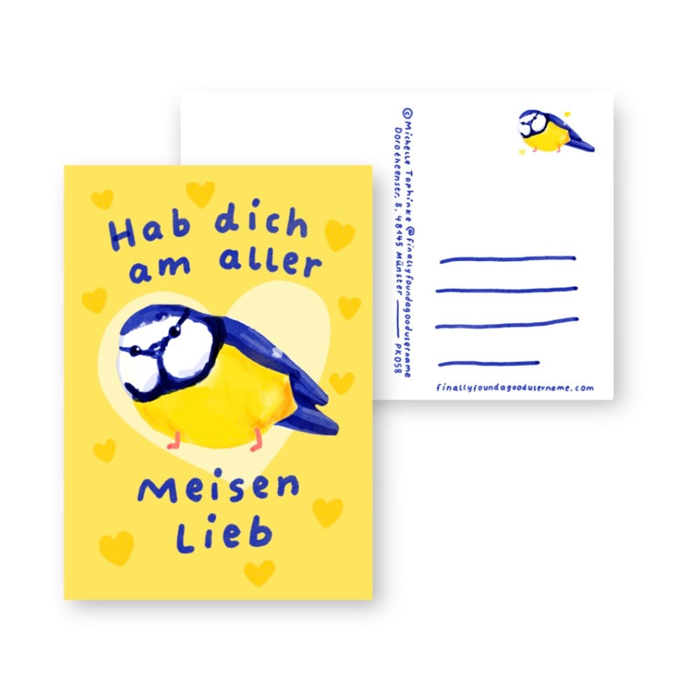 Postkarte - Am AllerMeisen Lieb