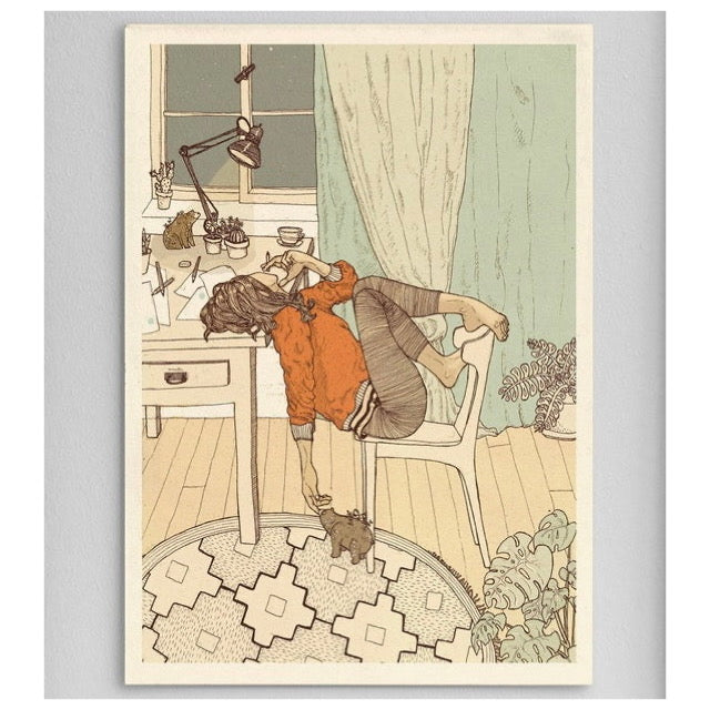 Postkarte - Time Off