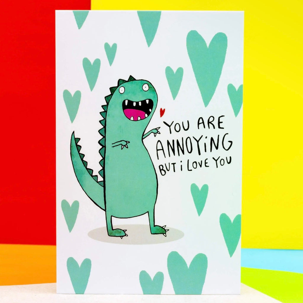 Grußkarte - Annoying Dino