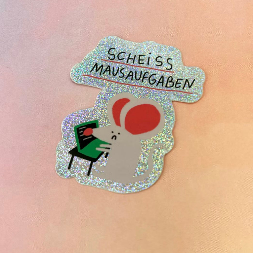 Sticker - Scheiss Mausaufgaben