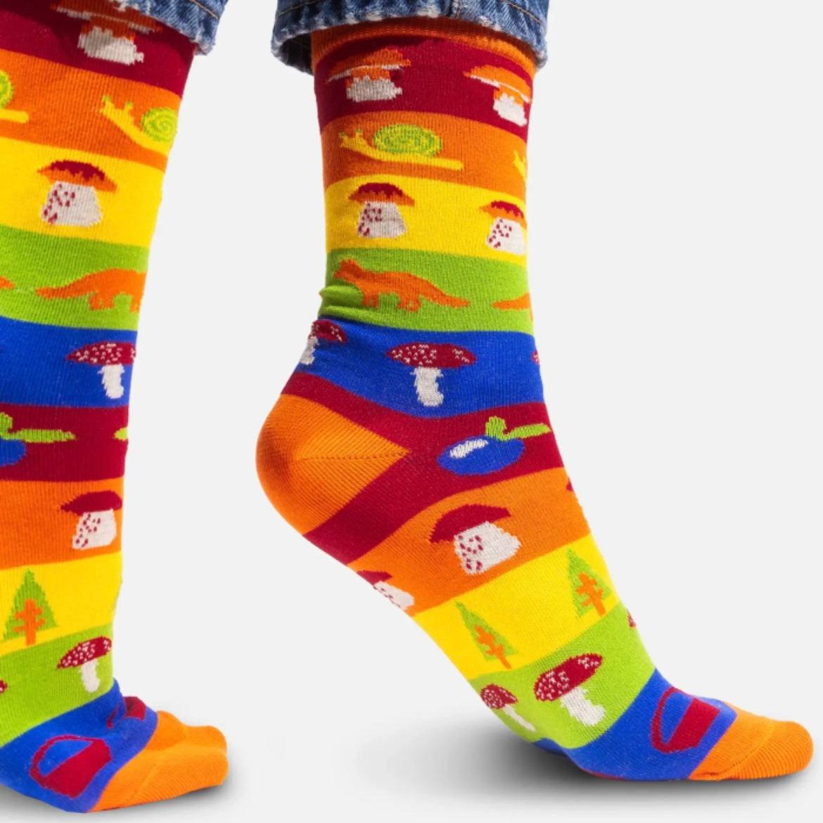 Socken - Regenbogen Wald