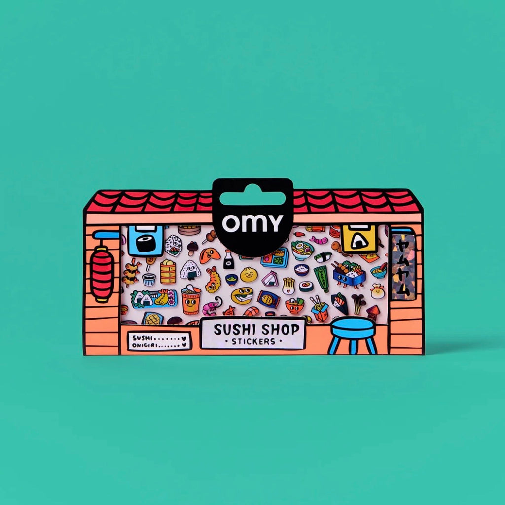 Stickerbogen - Sushi Shop
