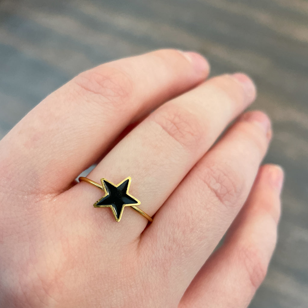 Ring - Schwarzer Stern