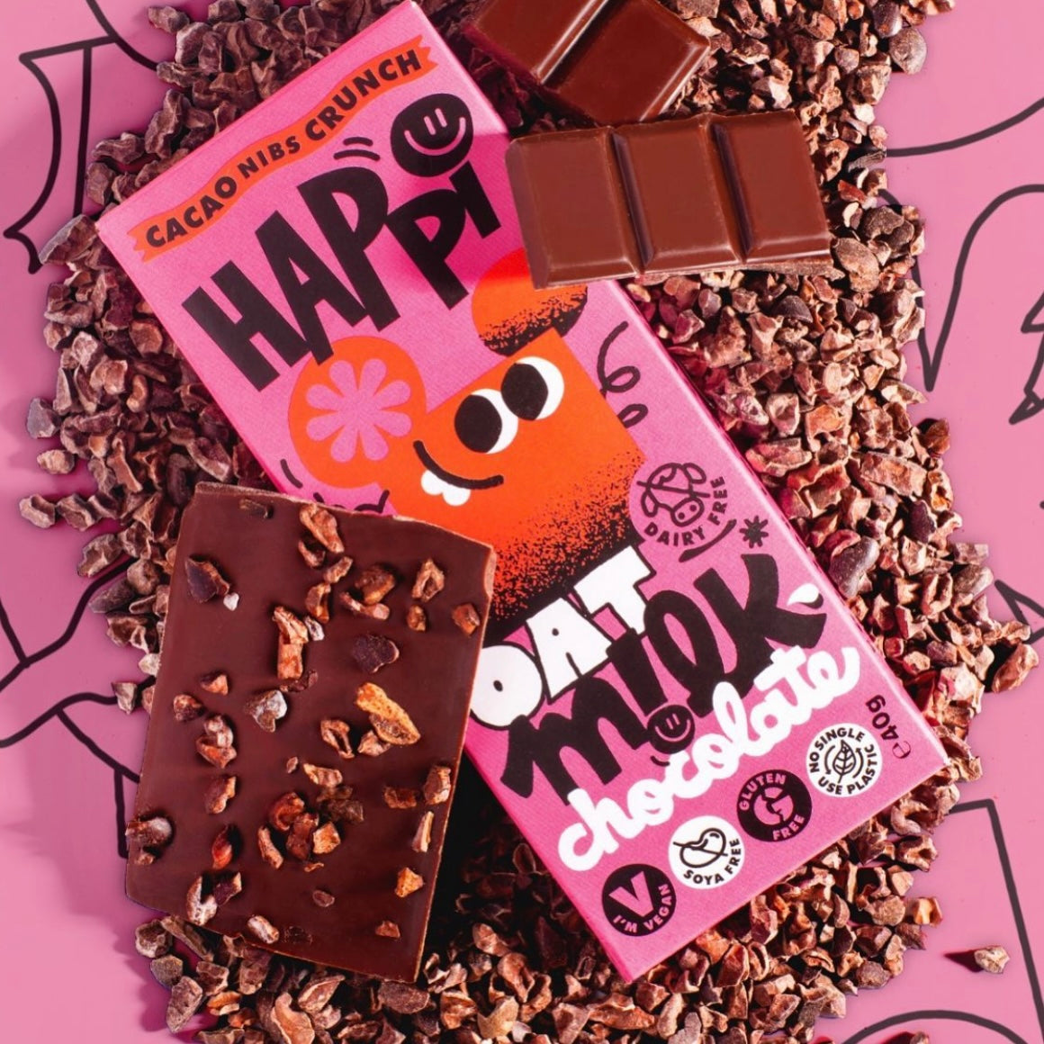 Happi Chocolate - Cacao Nibs Crunch