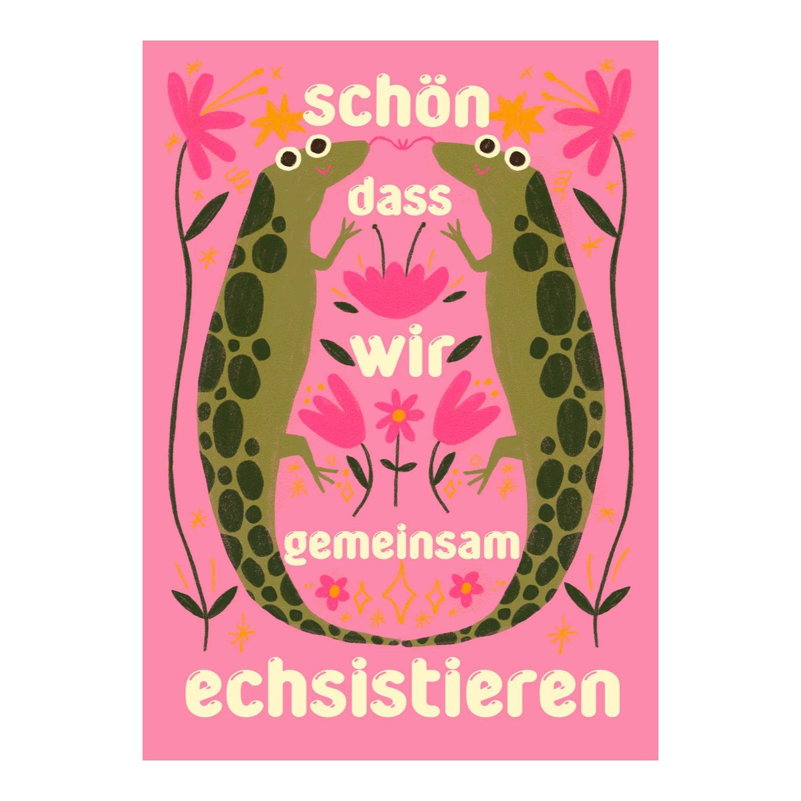 Postkarte - Echsistieren