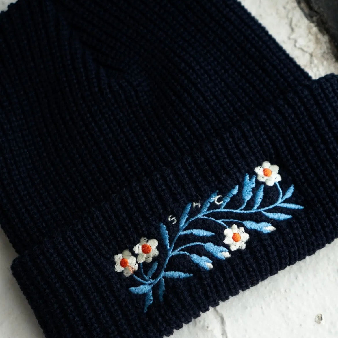 Beanie - Blue Floral