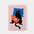 Grußkarte - Cozy Cat