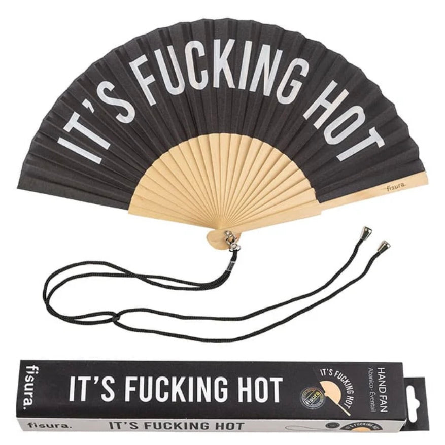 Fächer - It‘s Fucking Hot (schwarz)