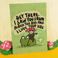 Postkarte - Flirty Mushroom Elf