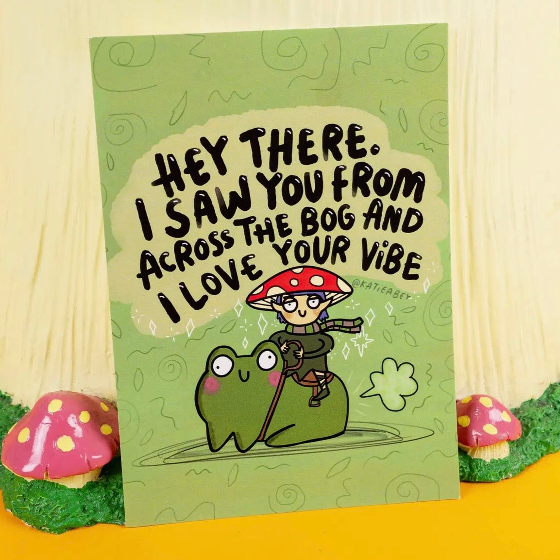 Postkarte - Flirty Mushroom Elf