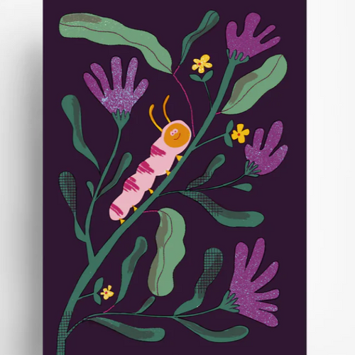 Postcard - Caterpillar