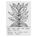 Postkarte - Can’t stop the weeds