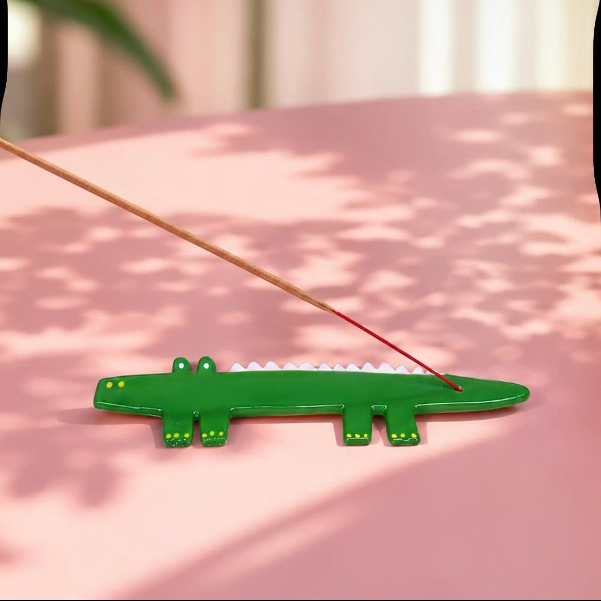 Räucherstäbchen Halter - Krokodil