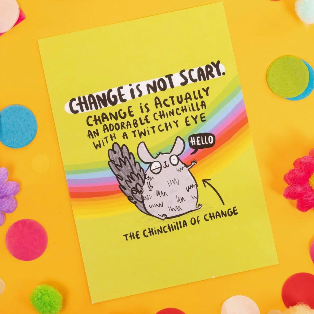 Postkarte - Chinchilla of Change