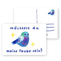 Postkarte - Taube Sein