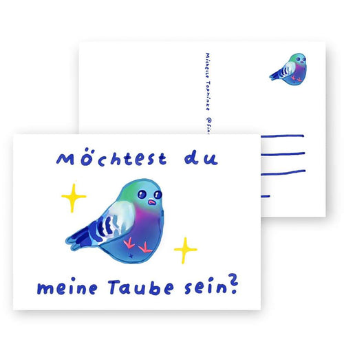 Postkarte - Taube Sein