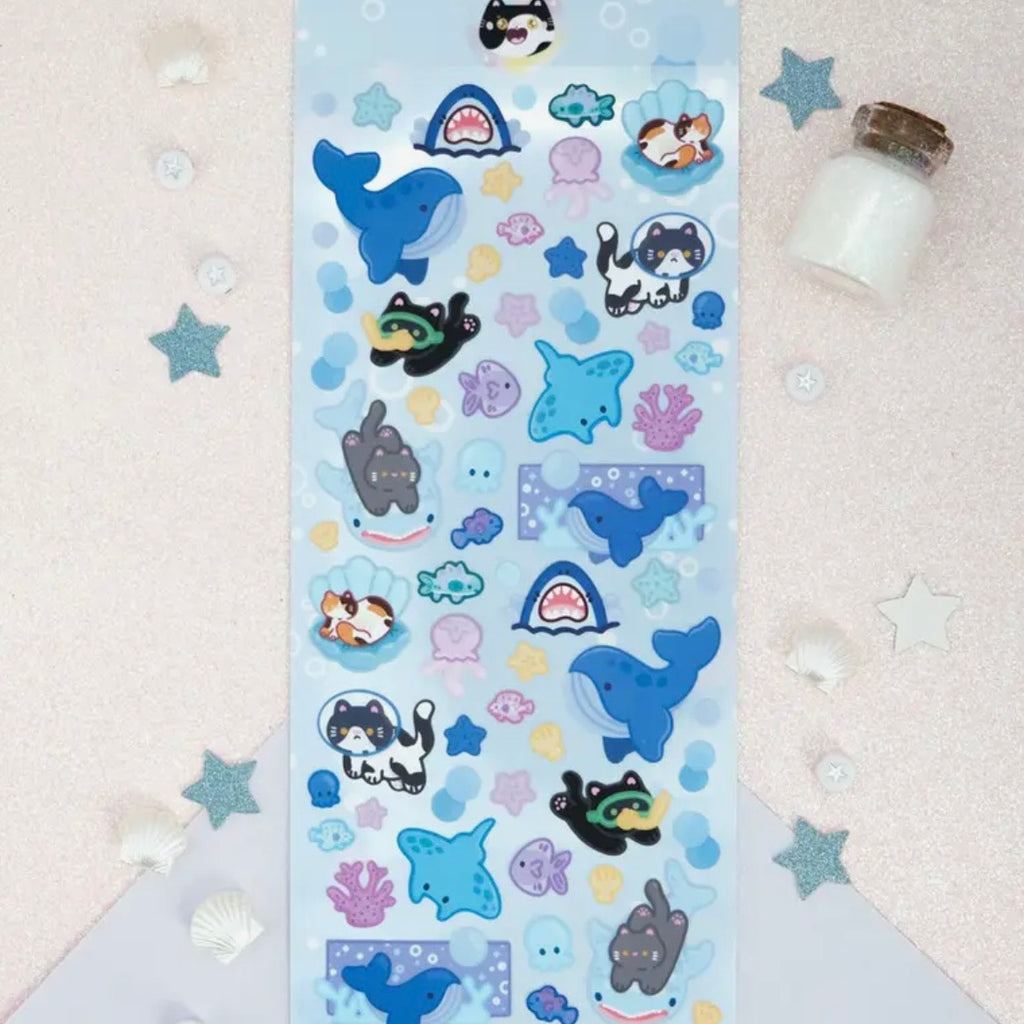 Stickerbogen - Ocean Cats
