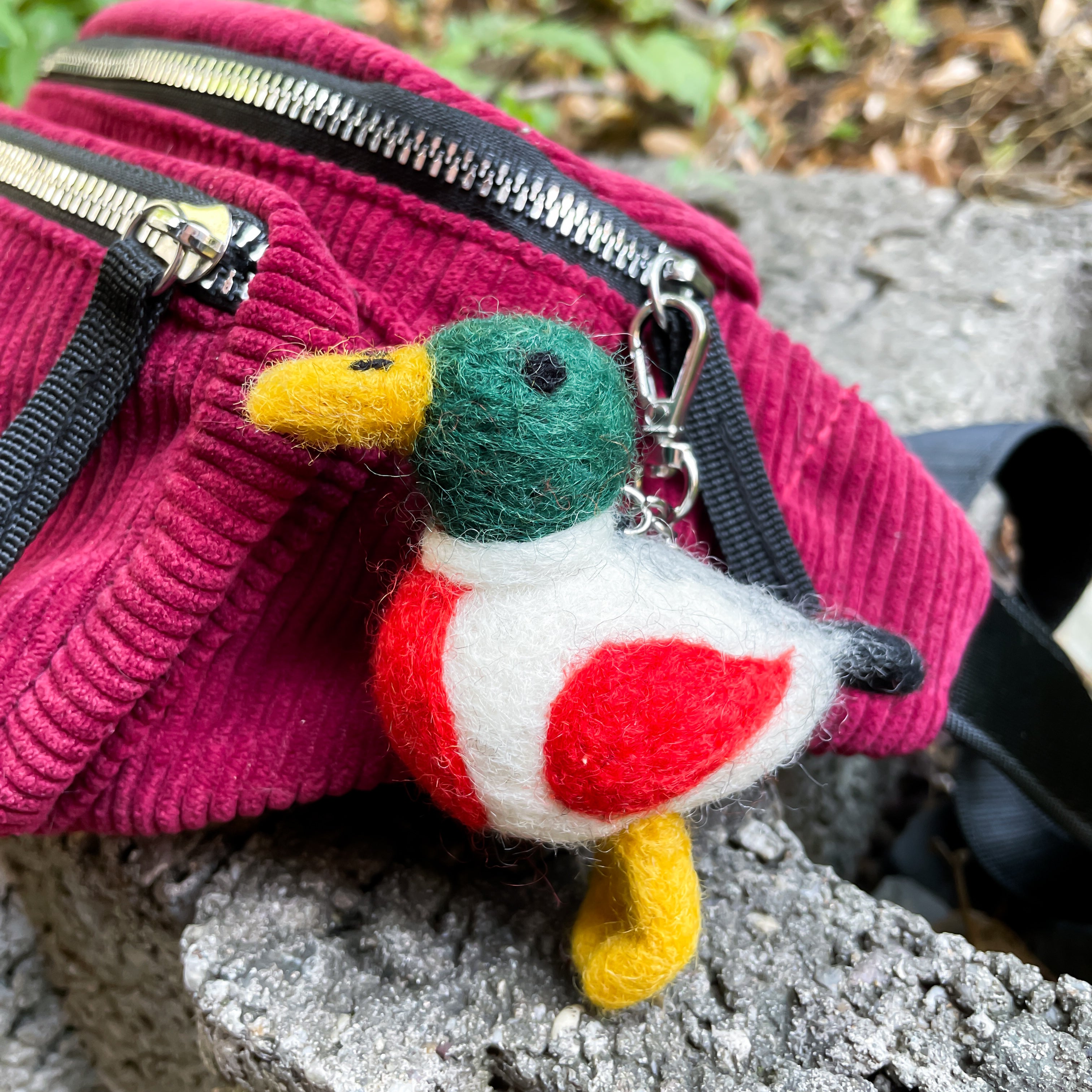 Schlüsselanhänger aus Filz - Ente