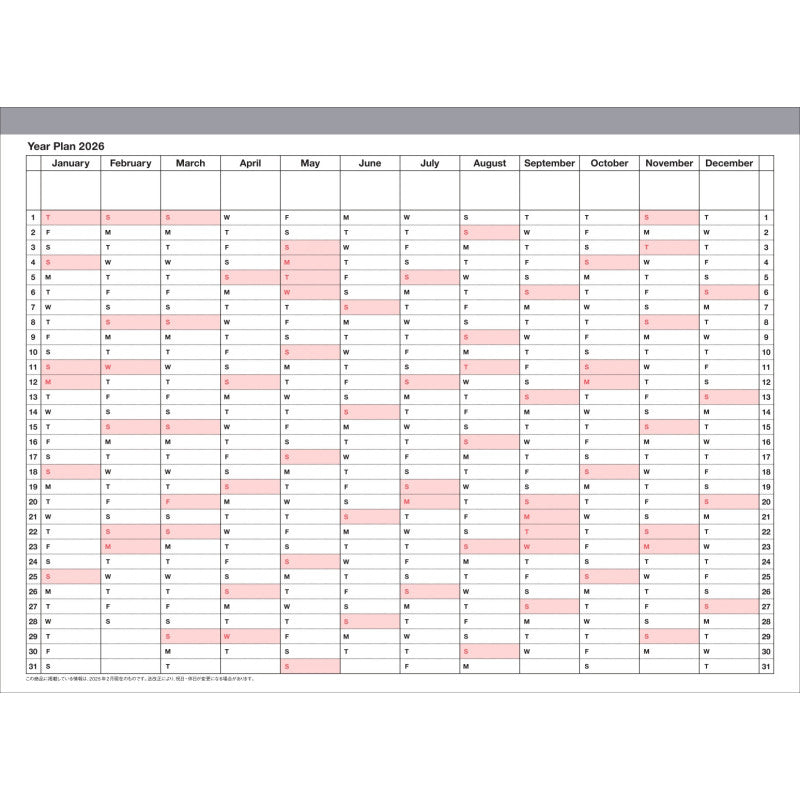 SALE Tischkalender 2026 - Grün
