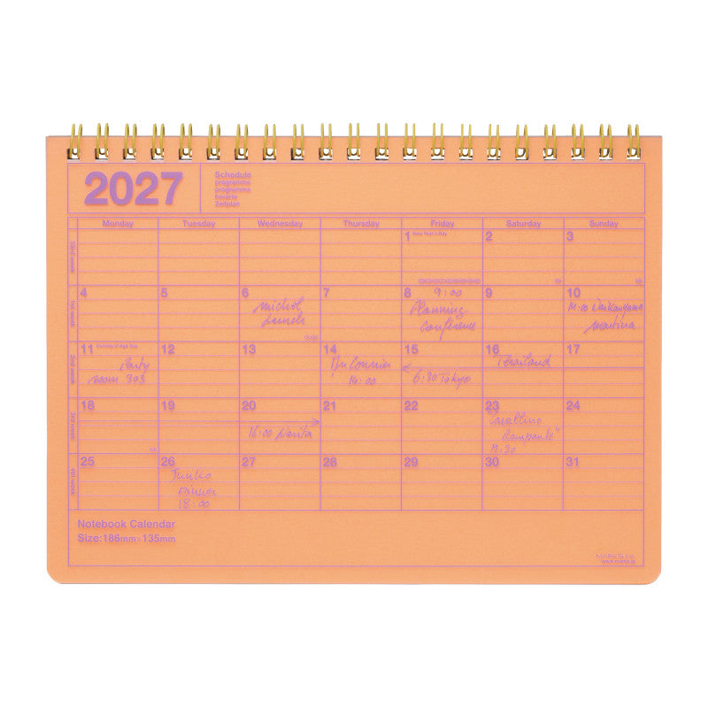 Tischkalender 2027 - 19x13cm