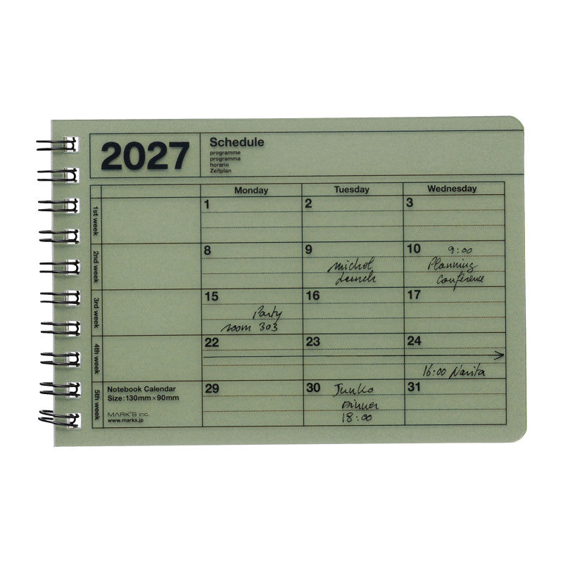Tischkalender 2027 - 13x9