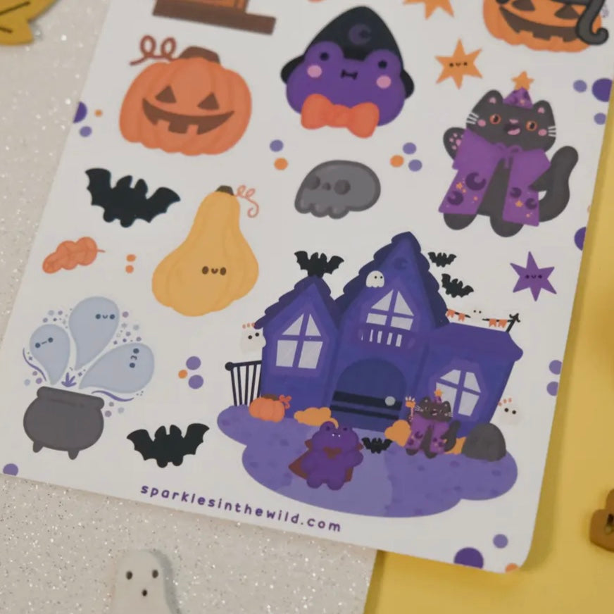 Stickerbogen - Halloween Creatures